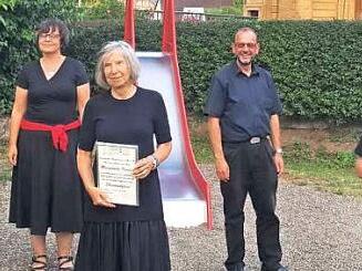 Zweite Vorsitzende Marlies Jakob, Schatzmeisterin Doris Fischer, Margareta Freitag, Chorleiter Wolfram Brüggemann, Gabriele Lohlein und Erster Vorsitzender Rolf Bechmann (von links) Foto: Helga Siebert