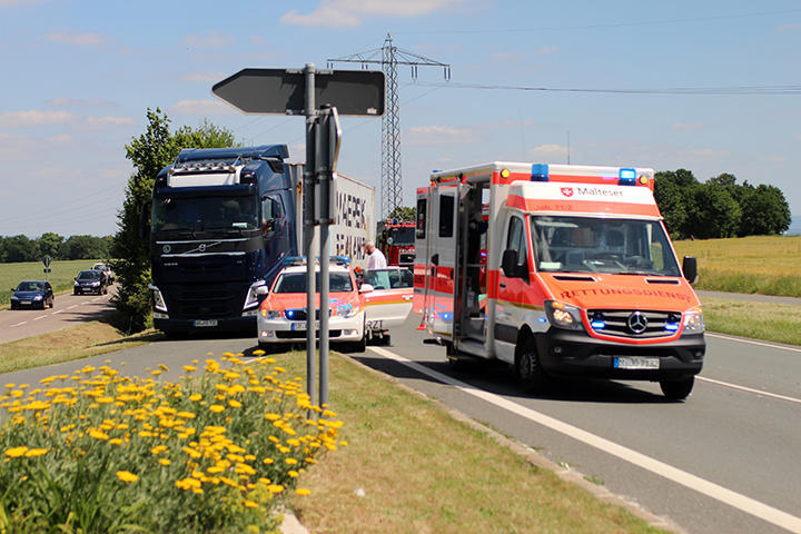 Quad und Auto kollidieren im Landkreis Fürth