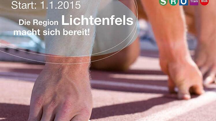 Lichtenfels macht sich bereit: Ein Plakat zum VGN-Beitritt. Foto: VGN