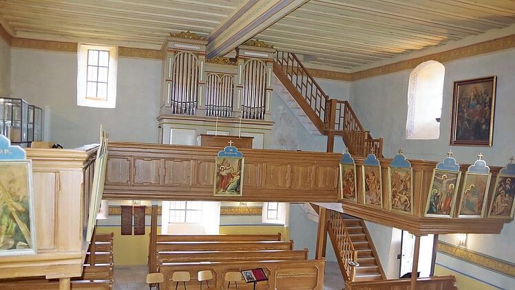 Blick in die Kirche Alt-Pankratius in Steinberg Foto: Heike Schülein
