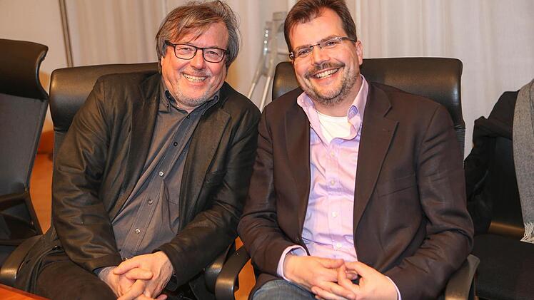 Am Anfang der Auszählung sah es für die CSU noch besser aus als zum Ende: CSU-Stadträte Gerhard Seitz (l.) und Christian Lange.