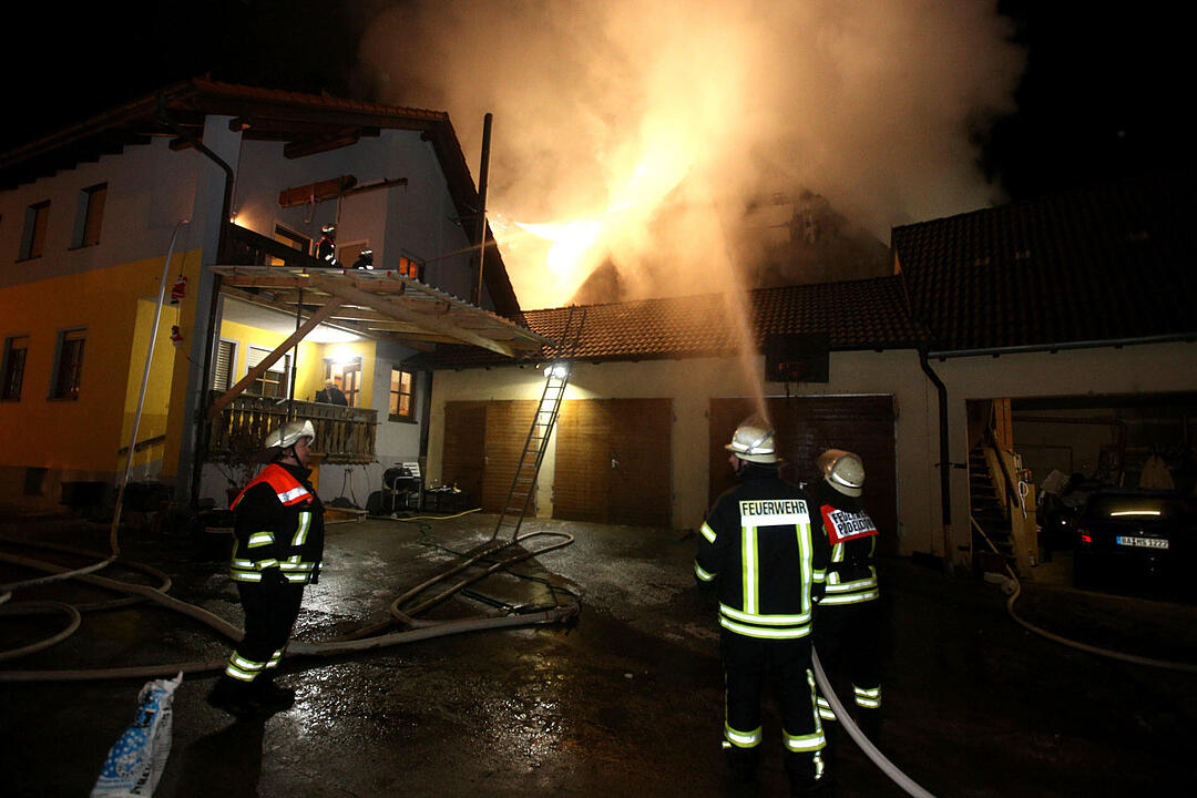 Scheunenbrand in Melkendorf