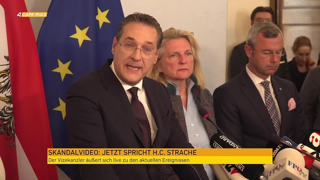 HC Strache tritt nach Ibiza-Affäre zurück: Das ganze Statement