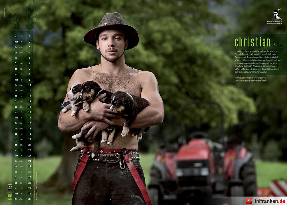 Schweizer Bauernkalender - Boys 2016: Dreck, Schweiß und Muskeln