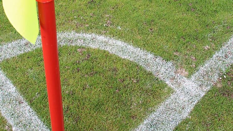 Entlang der Seitenlinien sind die Hinterlassenschaften der Würmer   zu sehen. Die Kreide hebt die Haufen optisch hervor.Christoph Böger