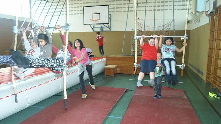 Erlebnisturnen mit integrativem Aspekt beim TSV Ebenhausen. Foto: Stefan Geiger