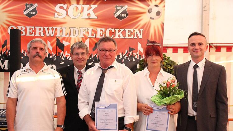 Ehrungen beim Kommersabend des SCK Oberwildflecken. Foto: Sebastian Schmitt