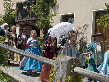 So farbenfroh wie im vergangenen Jahr soll es auch heuer beim Barockfest in Gößweinstein zugehen. Fotos: privat