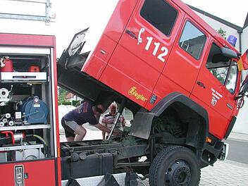 Das Oerlenbacher Feuerwehrauto ist 24 Jahre alt. Foto: Stefan Geiger