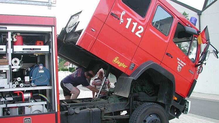 Das Oerlenbacher Feuerwehrauto ist 24 Jahre alt. Foto: Stefan Geiger