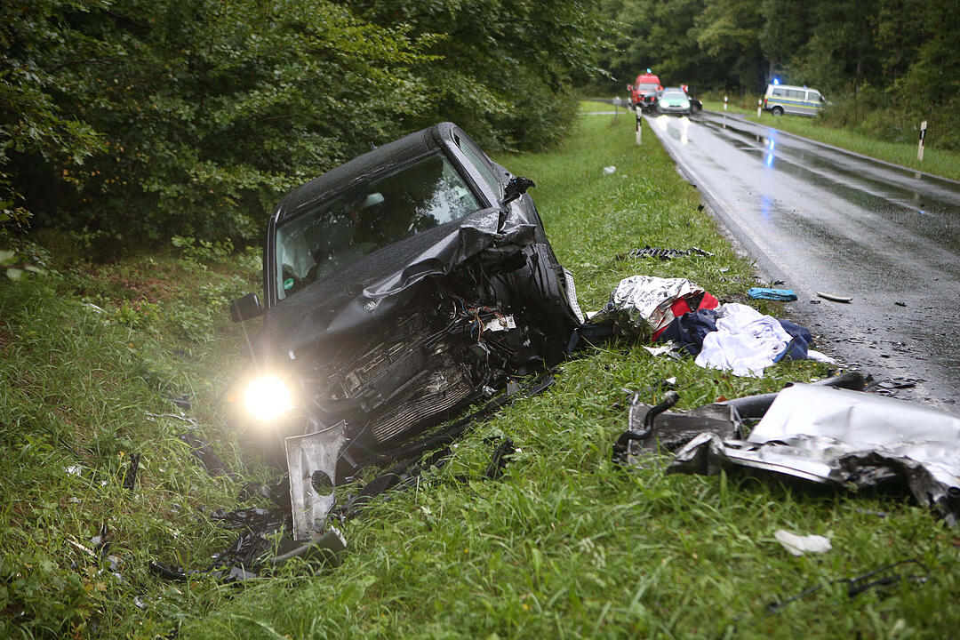 Tödlicher Auto-Zusammenstoß in Oberhaid im Landkreis Bamberg