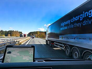 Innovative Teststrecke auf der A6: Kabelloses Laden während der Fahrt Innovative Teststrecke auf der A6: Kabelloses Laden während der Fahrt