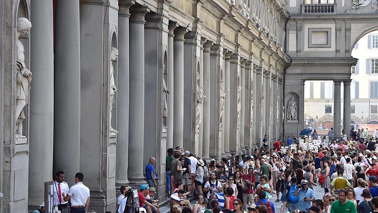 Touristen in Florenz