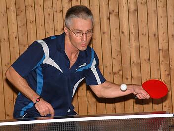 Harald Wich vom TSV Stockheim gewann  beim 9:5-Sieg gegen  Berg  seine zwei Einzel sowie das Doppel mit Alexander Wachter. Foto: Hans Franz