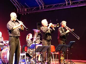Bereichert wurden die "alten Herren" des Jazz von der jungen Tubistin Marion Dimbath. Fotos: Pauline Lindner