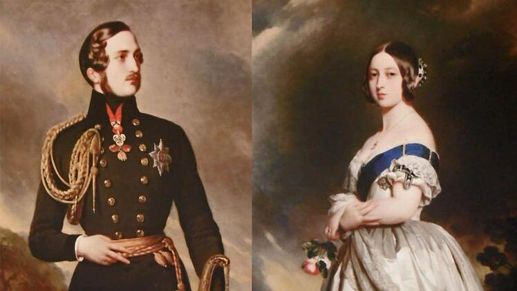 Queen Victoria, hier neben Prinz Albert, gilt als "Großmutter Europas" - Ruhm hätte aber auch Leopold I. verdient. Foto: Jochen Berger