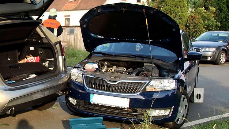 Der Skoda wurde nur leicht beschädigt.   Foto: Richard Sänger