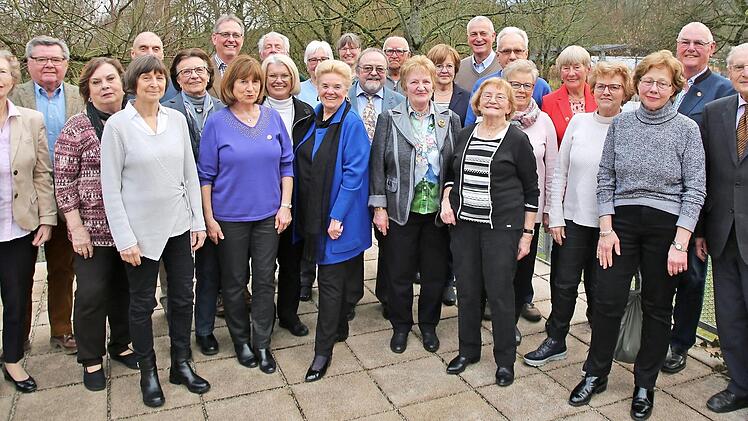 Die für 50 Jahre Mitgliedschaft im SVB Geehrten