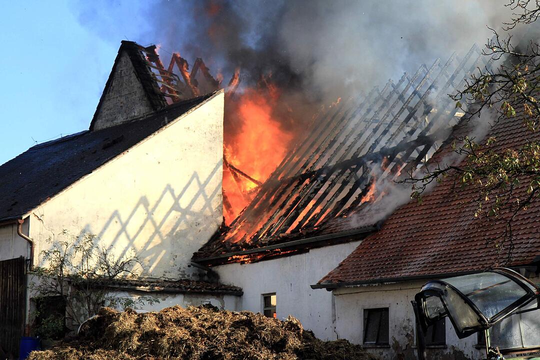 Brand in Schweinestall in Herzogenaurach