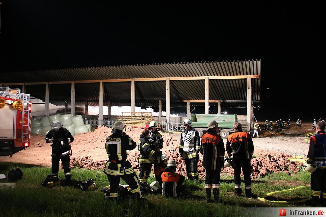 Hoher Schaden bei Stallbrand bei Nüdlingen