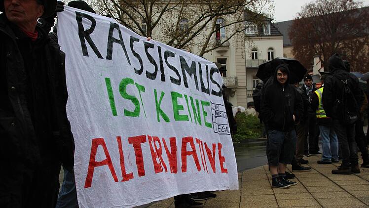 Demonstrationen in Bad Kissingen. Foto: Benedikt Borst
