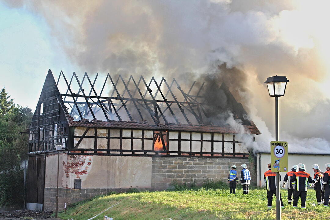 Scheunenbrand in Fischbach