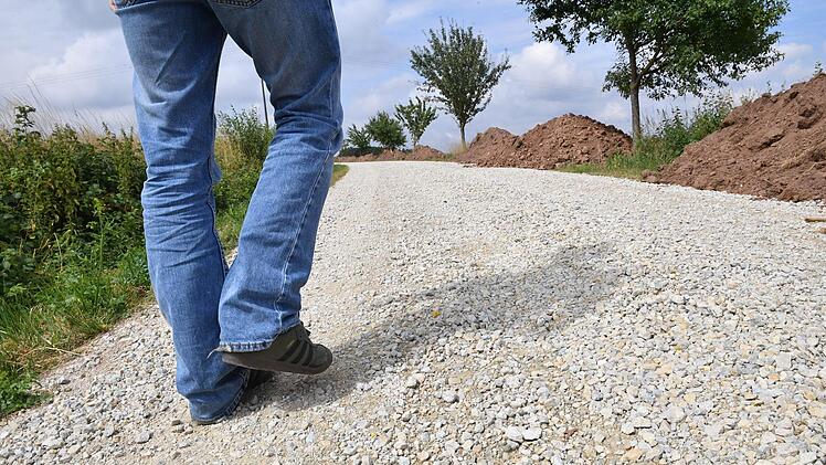 Grober Schotter sorgt für Kritik der Freizeitsportler. Foto: Ronald Rinklef