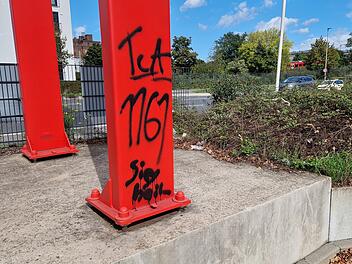 Rechtsextreme Schmiererei in Bamberg