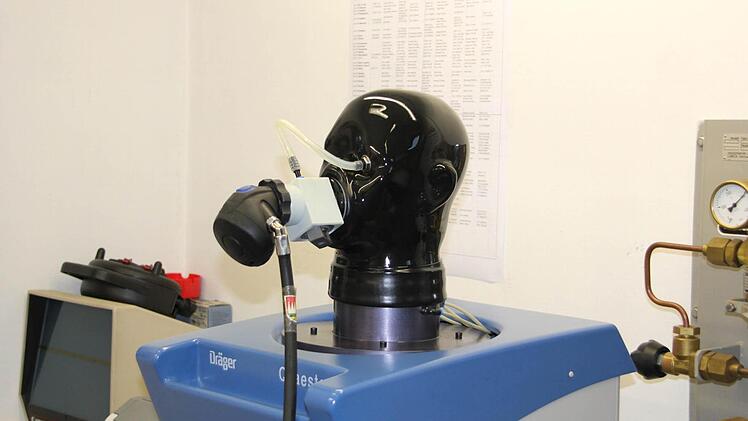 Ein Prüfgerät für die Atemmasken