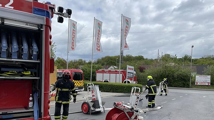 Brand in Baumarkt: Sprinkleranlage verhindert Schlimmeres