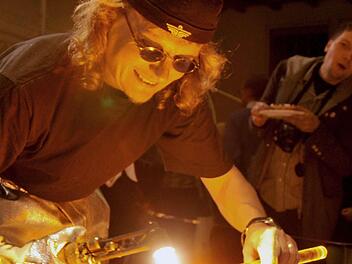 Steffen Orlowski bei einem Projekt in der Orangerie Rosenau. Foto: Archiv