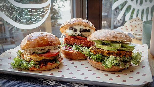 Veggie Burger im Burgerheart Bamberg.