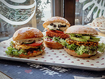 Veggie Burger im Burgerheart Bamberg.