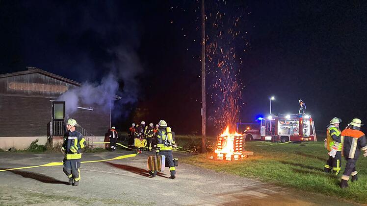 Feuerwehrübung in Rupboden.