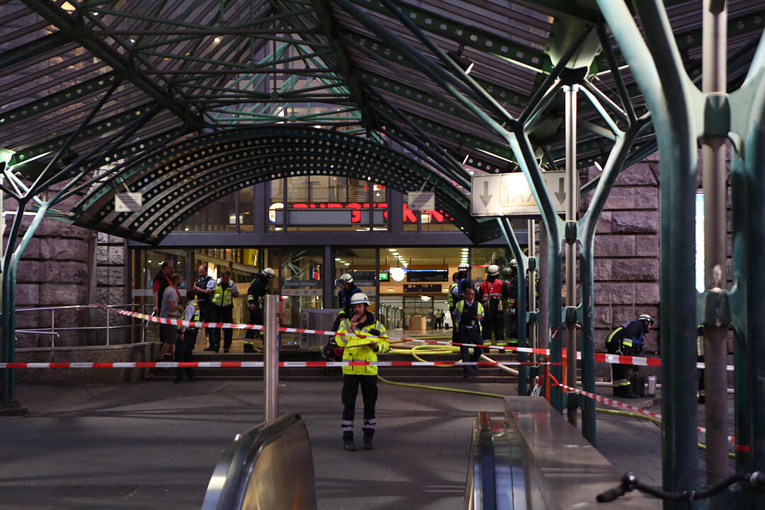 Feuerwehreinsatz am Hauptbahnhof Nürnberg
