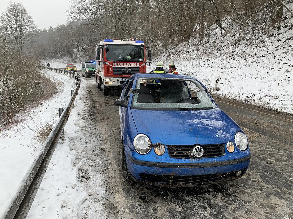 Glätteunfall im Kreis Lichtenfels