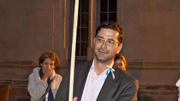 Wappenträger: Coburgs Intendant Bodo Busse.