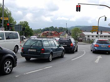 Nur an der Kreuzung vor der "langen Brücke" bleiben die Ampeln 24 Stunden an sieben Tagen in der Woche eingeschaltet.  Foto: Andreas Welz