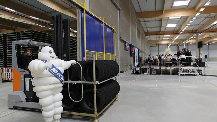 20 540 Quadratmeter mehr Platz wurden durch den Bau des neuen Logistiklagers auf dem Michelin-Werksgelände geschaffen. Foto: Barbara herbst