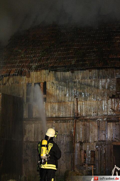 Scheunenbrand in Oberleichtersbach