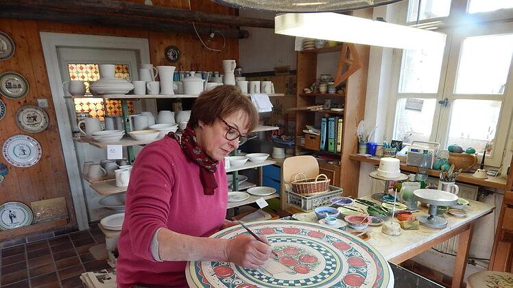 Franziska Sanke bei der Arbeit.     Foto: Horst Wunner