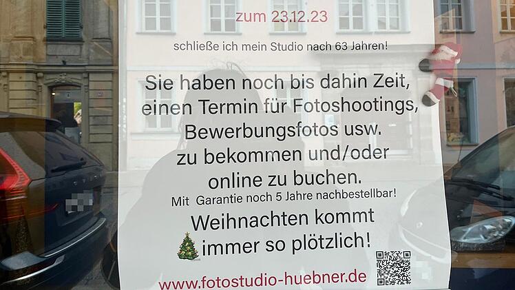 Erlangen: Fotostudio Hübner schließt nach 63 Jahren - "letzte Chance"