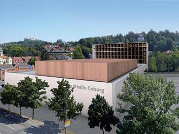2010, mit dem Entwurf des Bebauungsplans für den Bereich Anger/Rosengarten, wurde diese Studie veröffentlicht. Sie zeigt eine Stadthalle nebst Kongresshotel auf dem Anger. Dieser Bebauungsplan wurde 2014 rechtskräftig. Foto: CT-Archiv