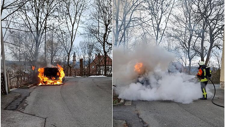 Neustadt bei Coburg: Auto entzündet sich von selbst - Kofferraum war der Brandherd