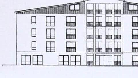 So könnte das neue Heim - vom Kurhotel aus gesehen - wirken.