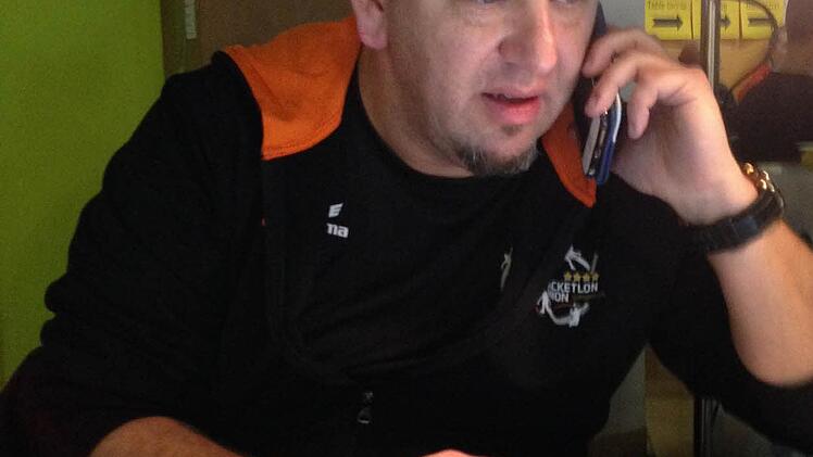 Michael Eubel musste während der Racketlon-WM multi-tasking-fäihig sein.  Foto: Ruppert