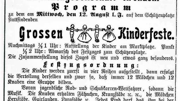 Anzeige "Fränkischer Wald" vom 9. August 1908. Repro: Gerd Fleischmann