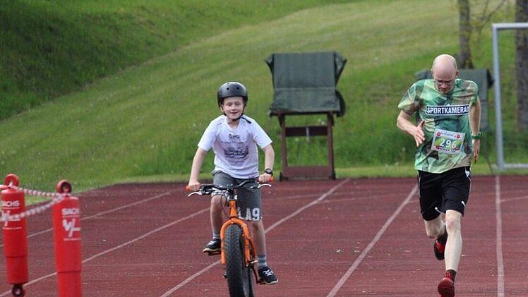 Schnappschüsse vom Bike and Run in Wildflecken.