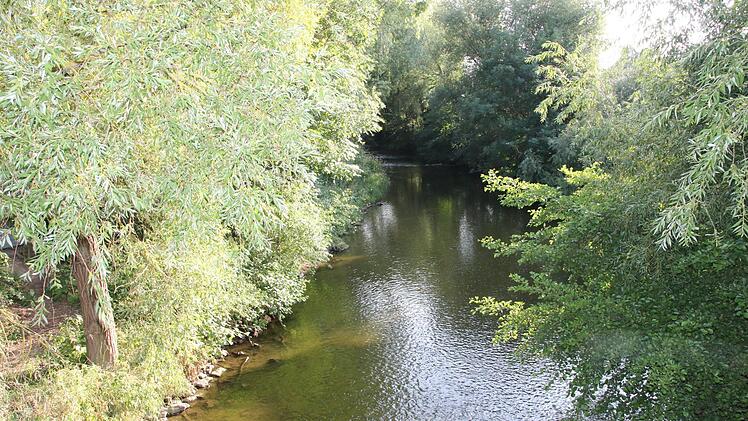 Blick von der Dammbrücke  in Richtung vorderer Floßanger auf Höhe Coje