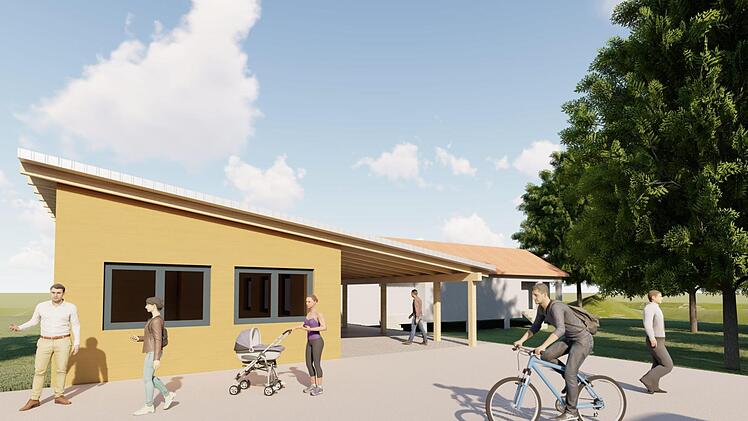 Als einen Ort der Begegnung stellt sich Planer Gunther Czepera das neue Altenkunstadter Bootshaus am Main vor. Seine Planungen sollen weiterverfolgt und als Teil des Isek über die Städtebauförderung realisiert werden.  Foto: CAD-Zeichenbüro Gunther Czepera/Grafik